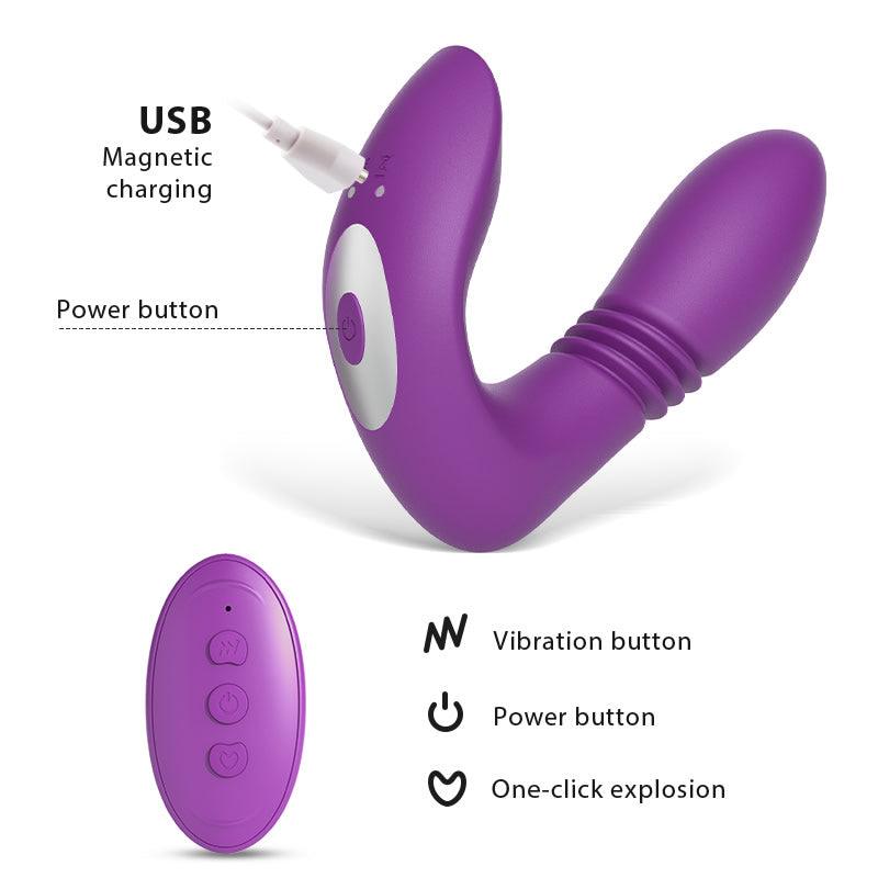 Asisa - Super Powerful 12 Vibrating 3 Thrusting Stimulator - Sexdoll.Sex