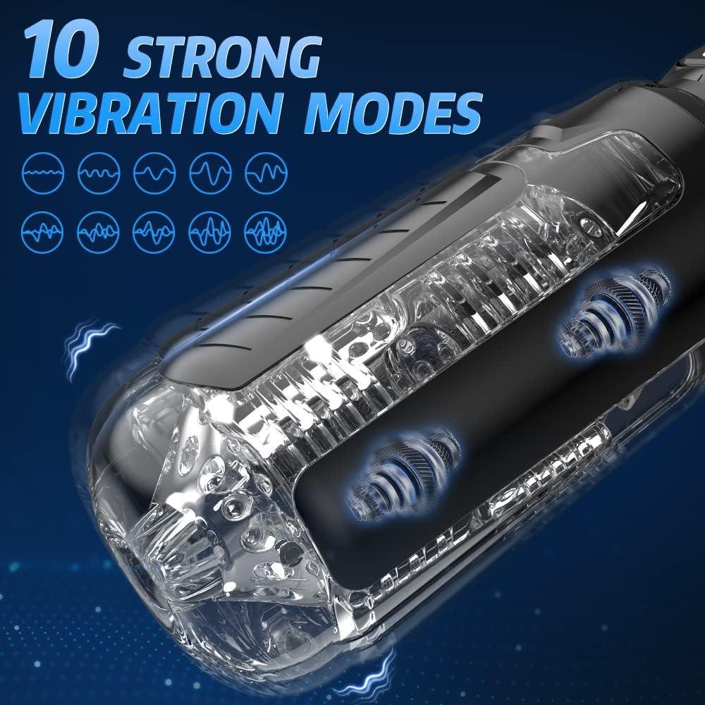 Automatic Sucking Male Masturbator - 10 Vibration & 4 Suction Modes - Sexdoll.Sex