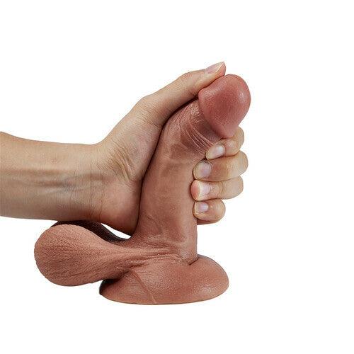 Ballslover - Realistic Dildo with Protruding Soft Balls 6.89 Inch - Sexdoll.Sex