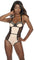 Barely There Nude & Black Color Block Teddy - Sexdoll.Sex