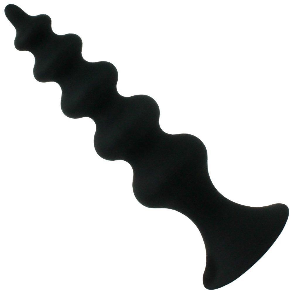 Beaded Silicone Anal Plug With Suction Cup Base - Sexdoll.Sex