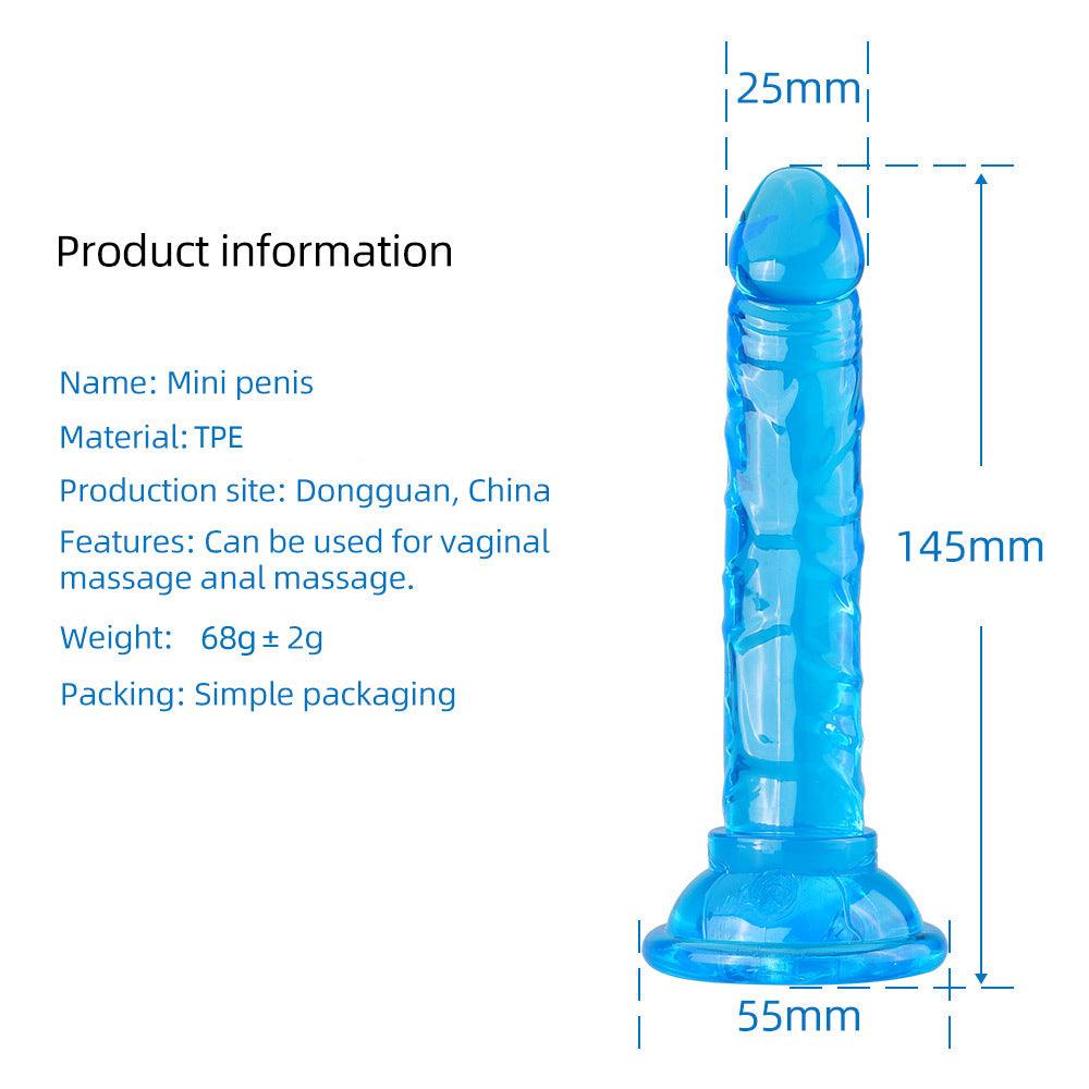 Beginner's 5.7 Inch Clear Jelly Dildo - Sexdoll.Sex