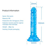 Beginner's 5.7 Inch Clear Jelly Dildo - Sexdoll.Sex