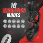 BestGSpot 10 Vibrating Remote Control Rabbit Cock Ring - Sexdoll.Sex