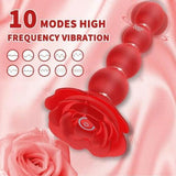 BestGSpot 10 Vibrations and 360¡ã Twisting Silicone Anal Beads - Sexdoll.Sex