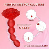 BestGSpot 10 Vibrations and 360¡ã Twisting Silicone Anal Beads - Sexdoll.Sex