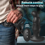 Remote Control Anal Massager with Cock Cage - Intense Prostate Stimulation! - Sexdoll.Sex