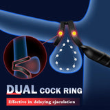 BestGSpot 2 In 1 8 Thrusting 8 Vibration Cock Ring Anal Vibrator - Sexdoll.Sex