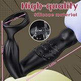 BestGSpot 360° Rotating and Vibrating Anal Vibrator with Silicone Cock Ring - Sexdoll.Sex