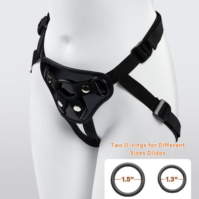 BestGSpot Adjustable Strap-On Harness with Two Different Sizes O-rings - Sexdoll.Sex