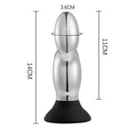 BestGSpot Aluminum 10-Vibrating Remote Control Anal Vibrator - Sexdoll.Sex