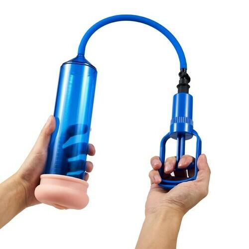 BestGSpot Blue Penis Enlargement Pump with Trigger Blue Chamber Tight Seal - Sexdoll.Sex