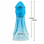 BestGSpot Generous Size Elastic and Soft Manual Octopus Huge Rainbow Dildo 7.87 Inch - Sexdoll.Sex