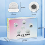 BestGSpot Manual Erotic Jelly Masturbation Cup Disposable Stretch Male Transparent Masturbator 6 PCS - Sexdoll.Sex