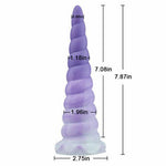 BestGSpot Rainbow Spiral Tentacle Dildo 7.87 Inch - Sexdoll.Sex