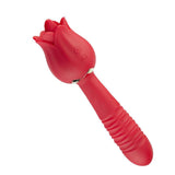 BestGSpot Red Rose Low Noise 5 Thrusting & Vibrating 7 Tongue Licking Vibrator - Sexdoll.Sex