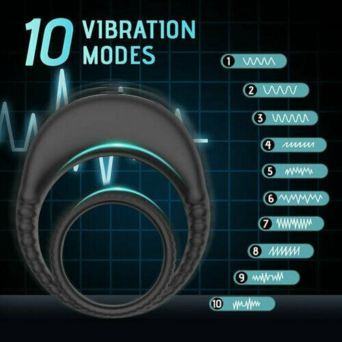 Bestvibe Enlarged Stretchable Vibrating Cock Ring - Sexdoll.Sex