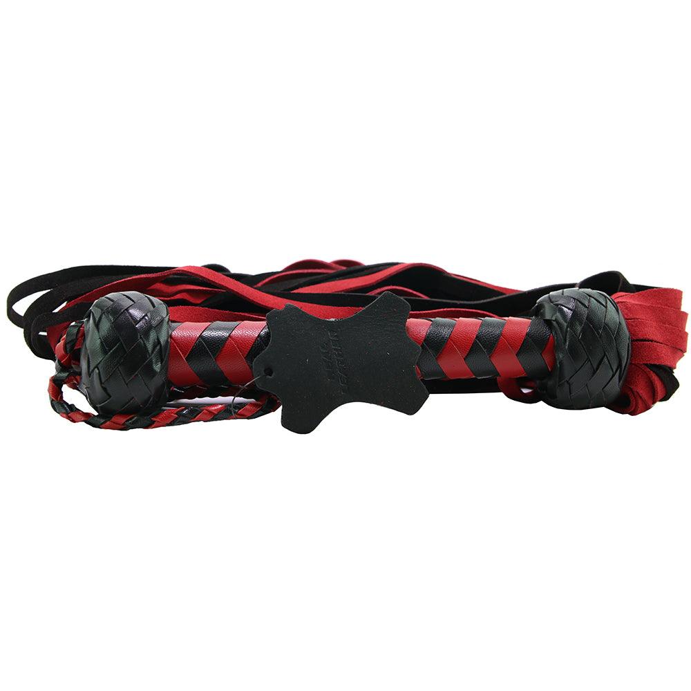 Black & Red Suede Flogger - Sexdoll.Sex