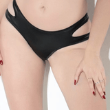 Black Wet Look Crotchless Panty - Sexdoll.Sex