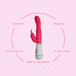 Blended Orgasms with Dual Stimulation Rabbit Vibrator - Sexdoll.Sex