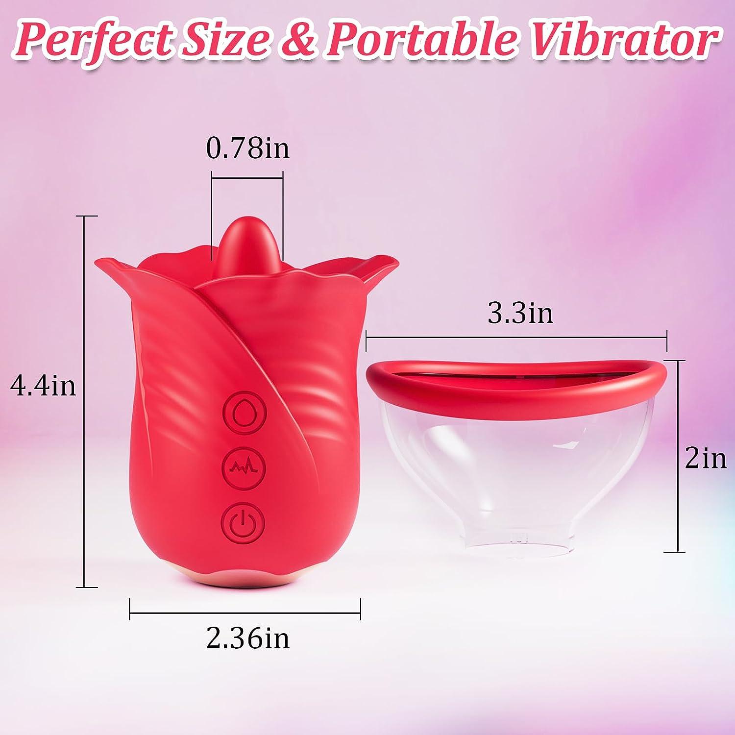 Blossom Bliss: 2-in-1 Rose Vibrator with 10 Vibration & 6 Suction Modes - Sexdoll.Sex