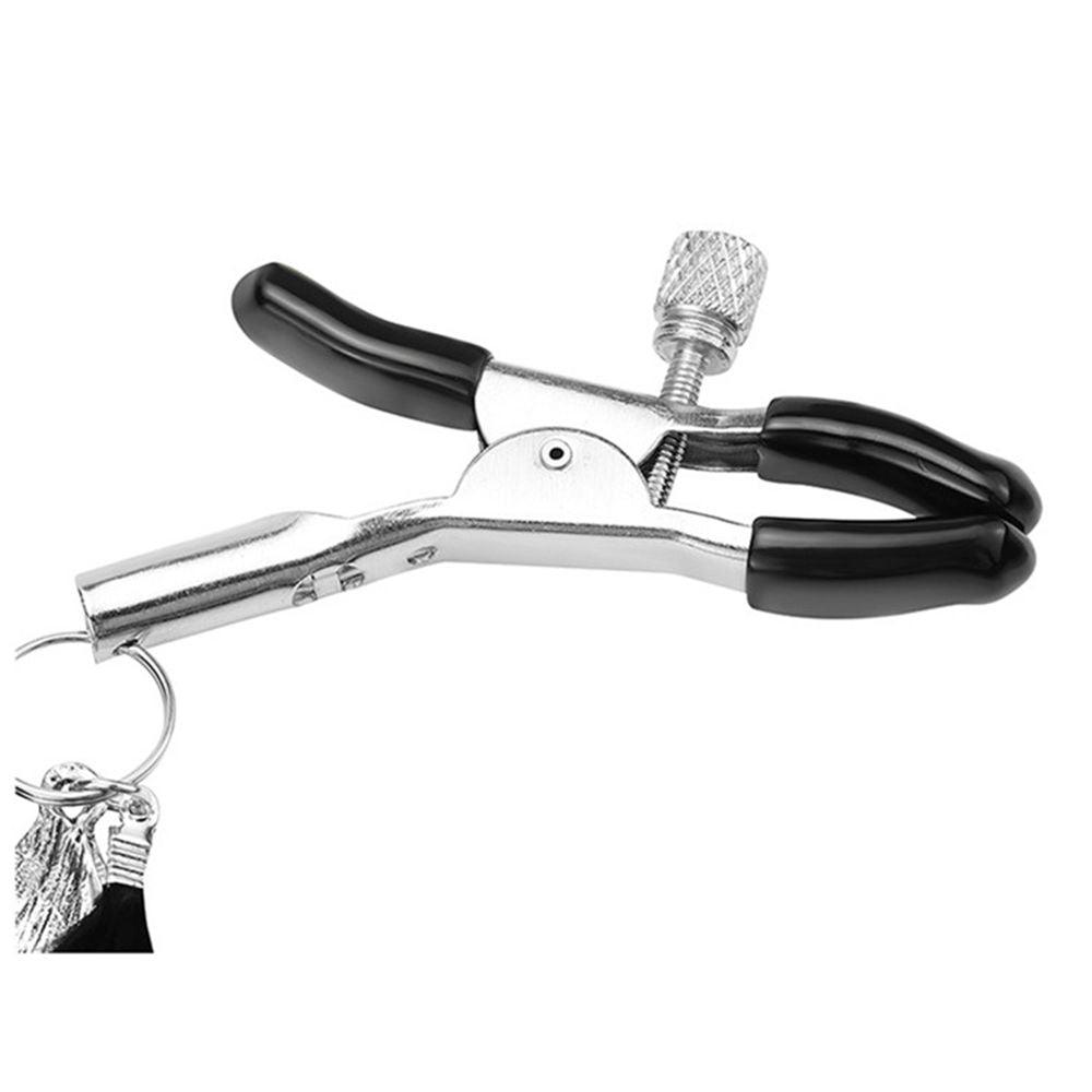 Bohemian Feather and Bell Nipple Clamps - Sexdoll.Sex