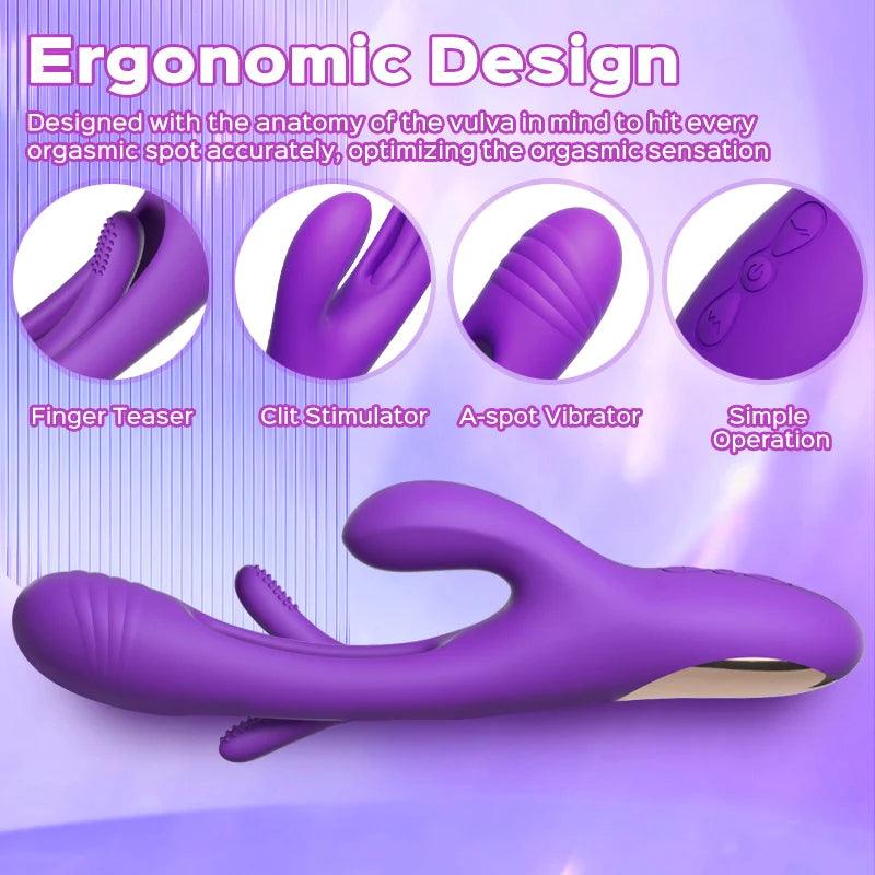 Bora - Rabbit Tapping G-spot Vibrator  - Sexdoll.Sex