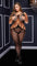 Caged Crotchless Bodystocking with Floral Designs - Sexdoll.Sex