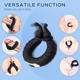 Cameron - Bee-like Penis Clit Vibrator Adjustable Vibrating Cock Ring - Sexdoll.Sex