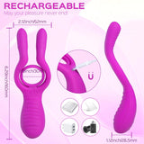 3-in-1 Testicle & Clit Stimulator with Cock Ring for Couples Play - Sexdoll.Sex