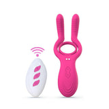 3-in-1 Testicle & Clit Stimulator with Cock Ring for Couples Play - Sexdoll.Sex