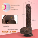 Chimp 8 Thrusting Vibrating Swinging Lifelike Wild Dildo 8.93 INCH - Sexdoll.Sex