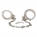 Chrome Hand Cuffs with Chain - Sexdoll.Sex