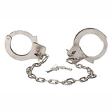 Chrome Hand Cuffs with Chain - Sexdoll.Sex