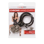 Chrome Hand Cuffs with Chain - Sexdoll.Sex