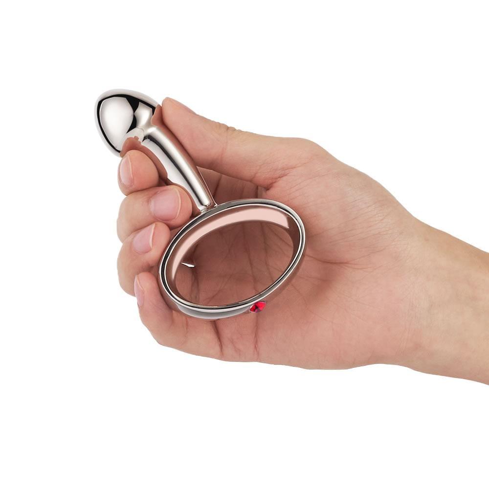 Circle Handle Gem Prostate Anal Plug - Sexdoll.Sex