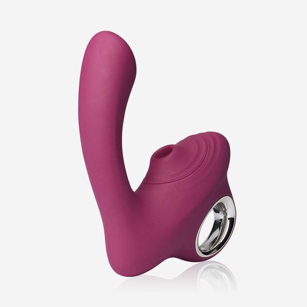 Circle Handle Heating G-Spot Clitoral Sucking Vibrator - Sexdoll.Sex