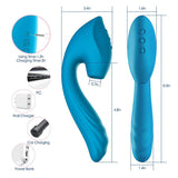 Clitoral Stimulator - QUZAR 3in1, Thrust & Suction, G-Spot Exploration - Sexdoll.Sex