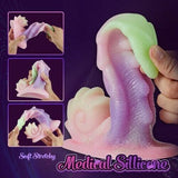 Coke 7.48 Inch Bendy Snail Silicone Rainbow Dildo with Suction Cup - Sexdoll.Sex