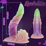 Coke 7.48 Inch Bendy Snail Silicone Rainbow Dildo with Suction Cup - Sexdoll.Sex