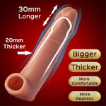 Conqueror - 5-inch Penis Extender Extension Sleeve & Bullet Vibrator - Sexdoll.Sex