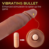 Conqueror - 5-inch Penis Extender Extension Sleeve & Bullet Vibrator - Sexdoll.Sex