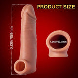 Conqueror - 5-inch Penis Extender Extension Sleeve & Bullet Vibrator - Sexdoll.Sex