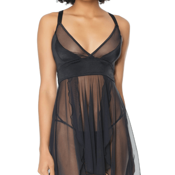 Coquette Lingerie Sexy Sheer Babydoll & G-String Set - Sexdoll.Sex