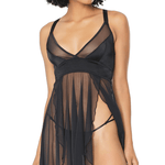 Coquette Lingerie Sexy Sheer Babydoll & G-String Set - Sexdoll.Sex