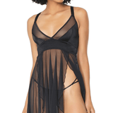 Coquette Lingerie Sexy Sheer Babydoll & G-String Set - Sexdoll.Sex