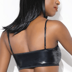 Coquette Wet Look Lingerie Strappy Bralette - Sexdoll.Sex