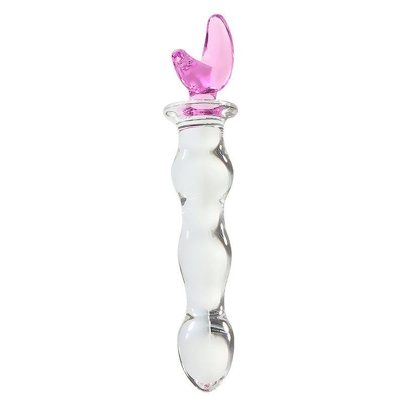 Crystal Glass Pleasure Wand Dildo Penis - Have A G-Spot Or P-Spot Orgasm! - Sexdoll.Sex