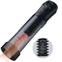 Cupsland 7 Vibrating 3 Sucking Enhance Erection and Masturbation 2 in 1 Penis Pump - Sexdoll.Sex