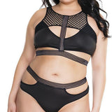 Cutout Bralette & Panty Set - Sexdoll.Sex